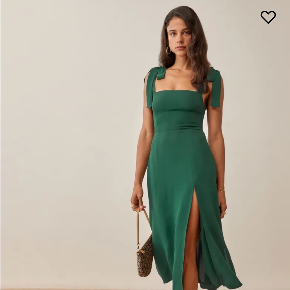Reformation Green Twilight Dress (NEW WITH TAGS)